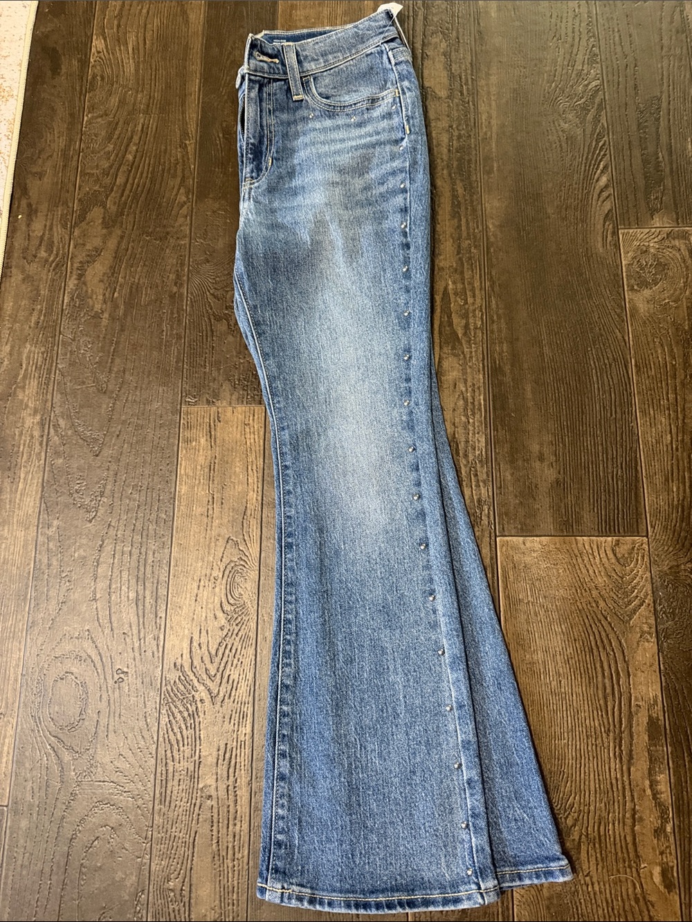 Girls Blue Denim Flare Jeans